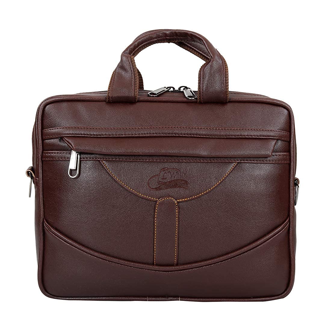 THAMES PU Leather Laptop Messenger Bag Office