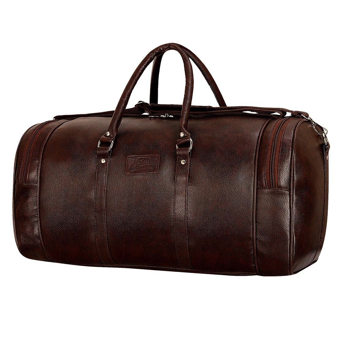 Luxurious Synthetic Leather Cabin Luggage Travel Duffel Bag