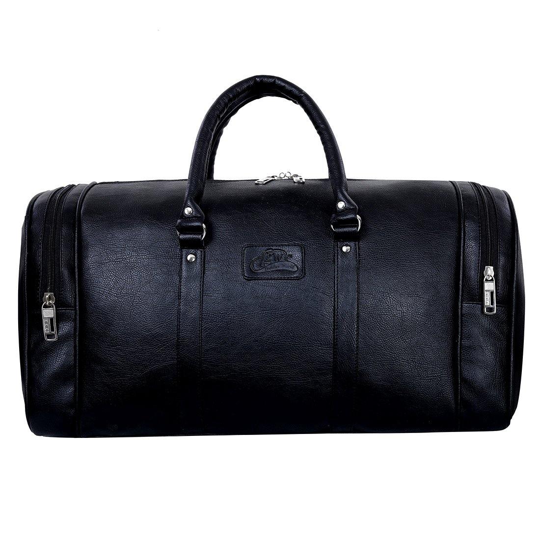 Black Duffel Bag, Holdall Bag, Leather Gym Bag