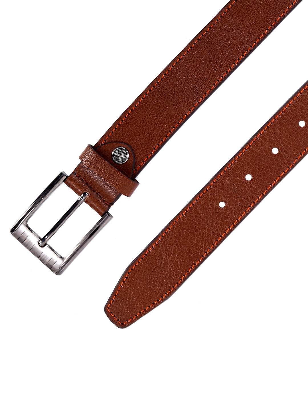 Leather World Formal Casual Brown Branded Stylish Genuine Leather Belts For  Men