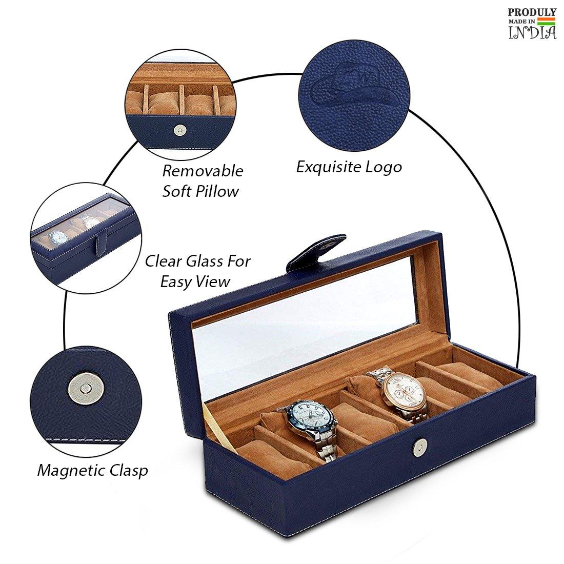 Men's Watch Organizer With Valet Drawer [12 Slots] – Glenor Co.