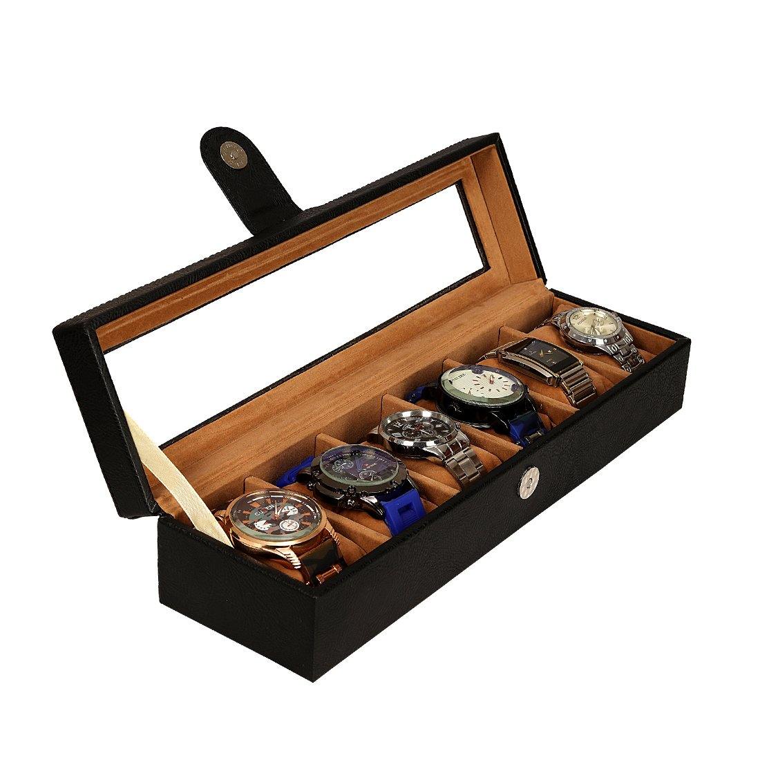 FONSIE Watch Box Storage Organizer Case with Luxurious Faux Leather |  Fonsie gift bags, envelope and watch box delivery pan india