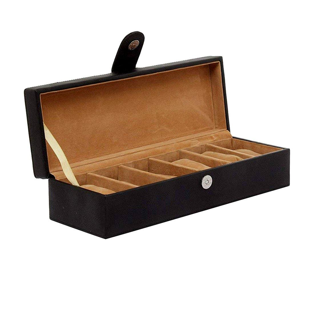 Amazon.com: LOSKORIN Watch Box, Executive 12 Slots Watch Case with Valet,  Glass Topped Wooden Watch Display Case Watch Organizer, Jewelry Storage Case  : Clothing, Shoes & Jewelry